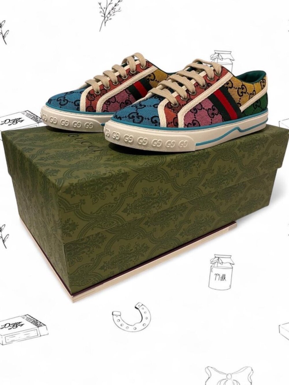 Gucci womens tennis sneakers SZ 37